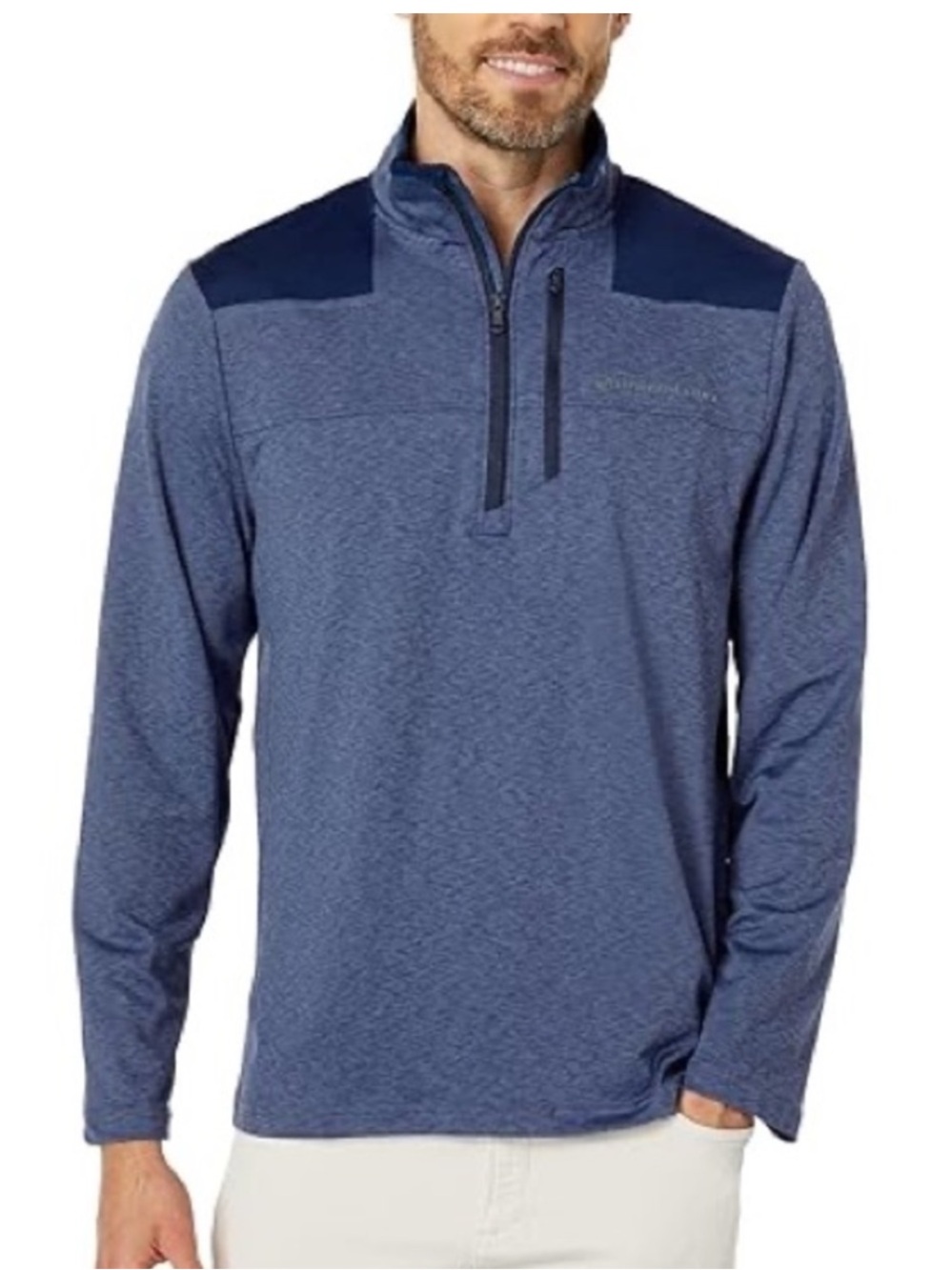 Vineyard Vines On-The-Go Shep Shirt Men’s Small Blue 1/4 Zip Pullover Casual